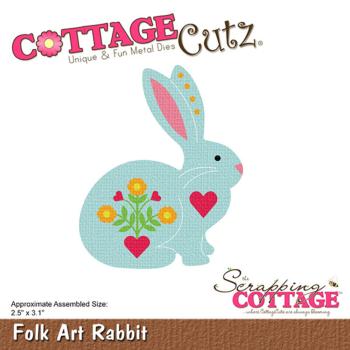 Scrapping Cottage - Stanzschablone "Folk Art Rabbit" Dies