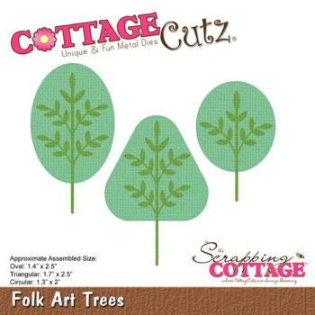 Scrapping Cottage - Stanzschablone "Folk Art Trees" Dies