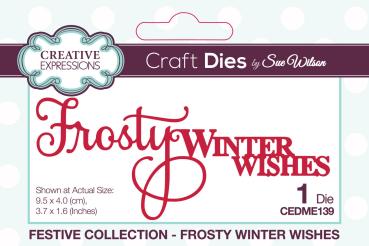 Creative Expressions - Stanzschablone "Festive Frosty Winter Wishes" Craft Dies Design by Sue Wilson