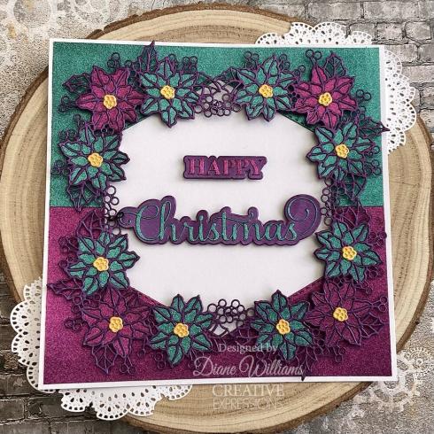 Creative Expressions - Stanzschablone "Happy Christmas" Craft Dies Design by Sue Wilson