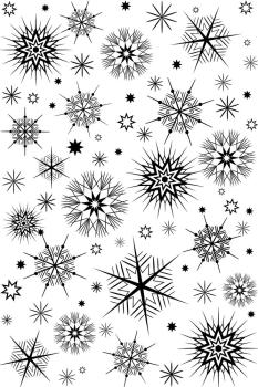 Creative Expressions - Gummistempel "Kaleido-Snow" Rubber Stamp