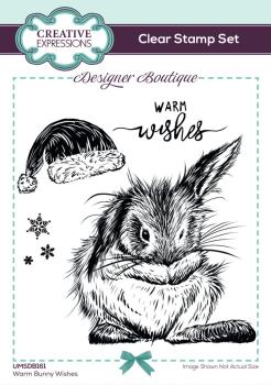 Creative Expressions - Stempelset A6 "Warm Bunny Wishes" Clear Stamps