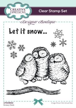 Creative Expressions - Stempelset A6 "Snowy Owls" Clear Stamps