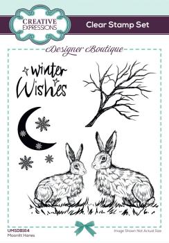 Creative Expressions - Stempelset A6 "Moonlit Hares" Clear Stamps