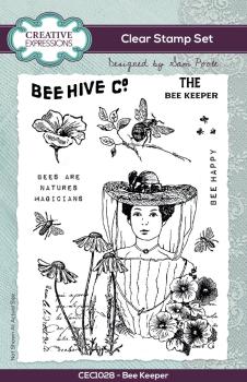 Creative Expressions - Stempelset A6 "Bee Keeper" Clear Stamps
