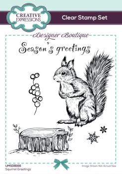 Creative Expressions - Stempelset A6 "Squirrel Greetings" Clear Stamps