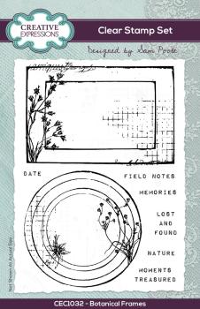 Creative Expressions - Stempelset A6 "Botanical Frames" Clear Stamps