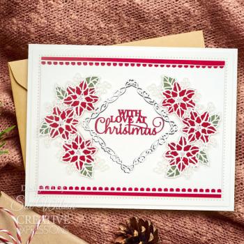 Creative Expressions - Stanzschablone "Poinsettia Corner" Craft Dies Design by Sue Wilson