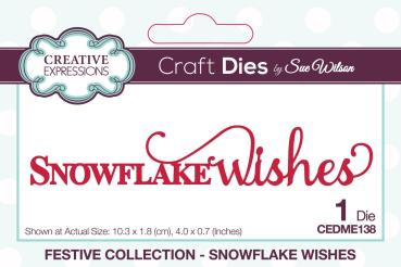 Creative Expressions - Stanzschablone "Snowflake Wishes" Craft Dies Design by Sue Wilson