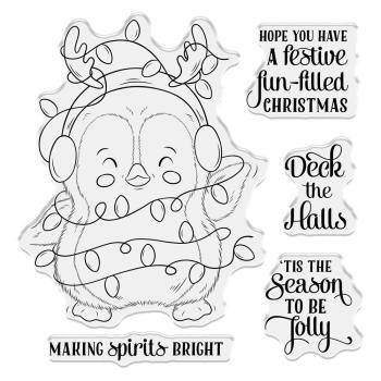 Crafters Companion - Stempelset "Making Spirits Bright" Clear Stamps