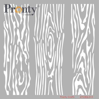 Pronty Crafts - Schablone 15x15 cm "Wood Boards" Stencil