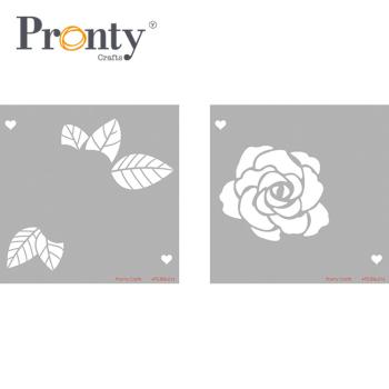 Pronty Crafts - Schablone 15x15 cm "Rose" Layered Stencil