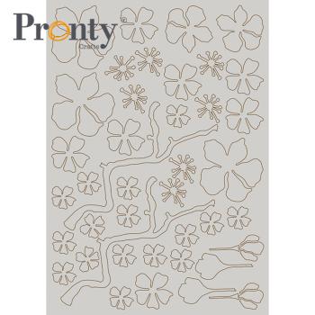 Pronty Crafts "Layered Cherry Blossom" Chipboard