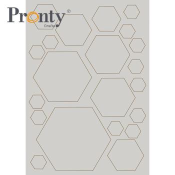 Pronty Crafts "Hexagon" Chipboard
