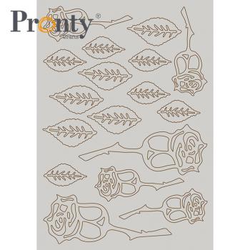 Pronty Crafts "Roses" Chipboard