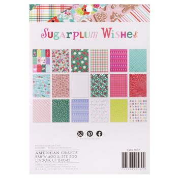 American Crafts - Designpapier "Sugarplum Wishes" Paper Pack 6x8 Inch - 36 Bogen