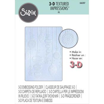 Sizzix - 3D Prägefolder "Sparkly Ornaments" Embossing Folder