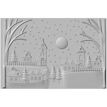 Sizzix - 3D Prägefolder "Winter Village" Embossing Folder