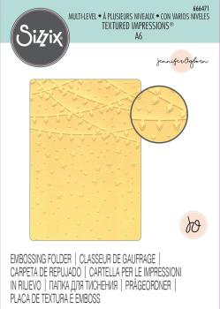 Sizzix - 3D Prägefolder "Stars and Lights" Embossing Folder Design by Jennifer Ogborn