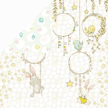 Craft & You Design - Designpapier "Hopping Bunnies" Paper Pad 12x12 Inch - 12 Bogen