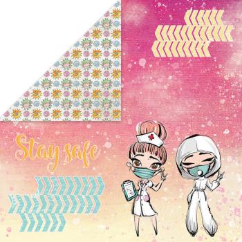 Craft & You Design - Designpapier "Stay At Home" Paper Pad 12x12 Inch - 12 Bogen