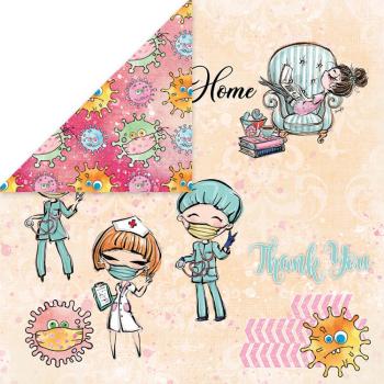 Craft & You Design - Designpapier "Stay At Home" Paper Pad 6x6 Inch - 36 Bogen