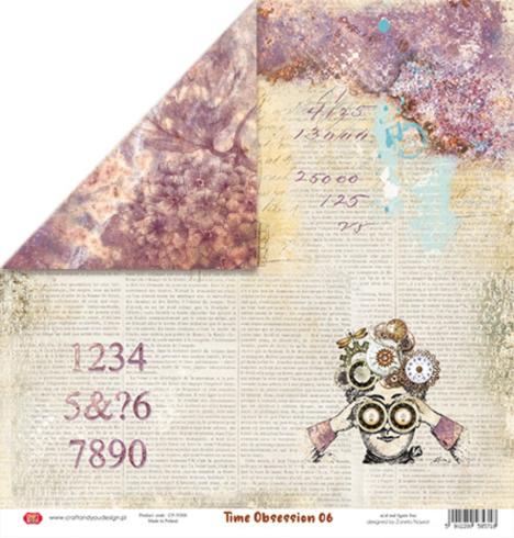 Craft & You Design - Designpapier "Time Obsession" Paper Pad 6x6 Inch - 24 Bogen