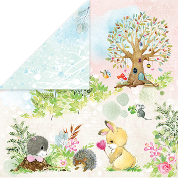 Craft & You Design - Designpapier "Woodland Story" Paper Pad 12x12 Inch - 12 Bogen