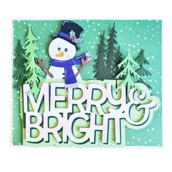 Creative Craft Lab - Studio Light - Stanzschablone "Wordz XL Merry and Bright " Dies