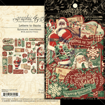 Graphic 45 - Stanzteile "Letters to Santa" Ephemera