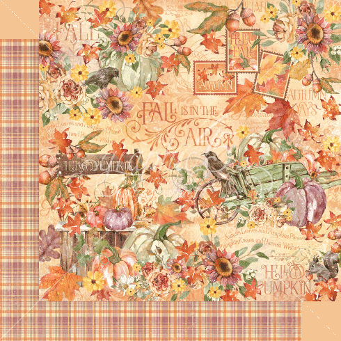 Graphic 45 - Designpapier "Hello Pumpkin" Collection Pack 12x12 Inch - 16 Bogen