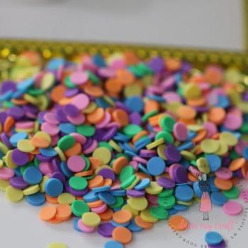 Dress My Craft - Streuteile "Rainbow Confetti" Shaker Slices 8g