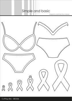 Simple and Basic - Stanzschablone 7,4x6 cm "Bikini Bra" Dies