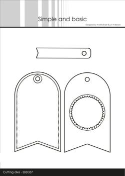 Simple and Basic - Stanzschablone 5,5x9,5 cm "Cute Tags" Dies