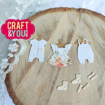 Craft & You Design - Stanzschablone "Baby's Clothes" Dies