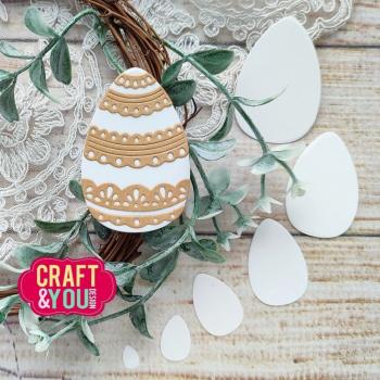 Craft & You Design - Stanzschablone "Lace Easter Eggs" Dies