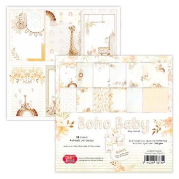 Craft & You Design - Designpapier "Boho Baby" Paper Pad 6x6 Inch - 24 Bogen