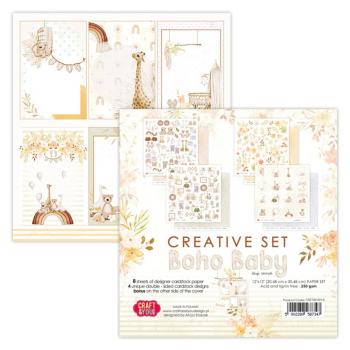 Craft & You Design - Designpapier "Boho Baby" Paper Pad 12x12 Inch - 8 Bogen
