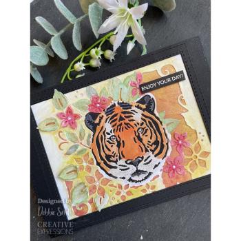 Creative Expressions - Stanzschablone "Tiger Blooms" Craft Dies Design by Cathie Shuttleworth