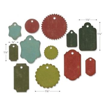 Sizzix - Stanzschablone "Gift Tags" Thinlits Craft Dies by Tim Holtz