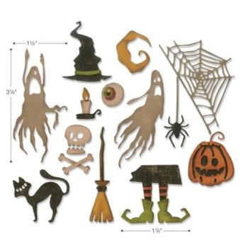 Sizzix - Stanzschablone "Frightful Things" Thinlits Craft Dies by Tim Holtz