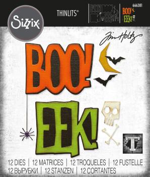 Sizzix - Stanzschablone "Big Frights" Thinlits Craft Dies by Tim Holtz