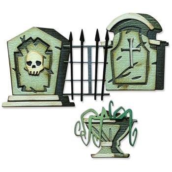 Sizzix - Stanzschablone "Graveyard" Thinlits Craft Dies by Tim Holtz