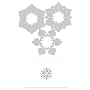 Sizzix - 3D Prägefolder "Winter Snowflakes" Embossing Folder Design by Kath Breen