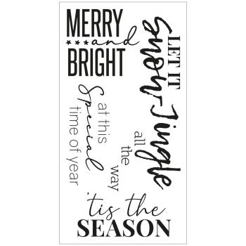 Sizzix - Stempelset "Festive Sentiments #2" Clear Stamps Design by Olivia Rose