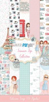 Papers For You - Designpapier "Summer Trip" Paper Pack 6x12 Inch - 10 Bogen 