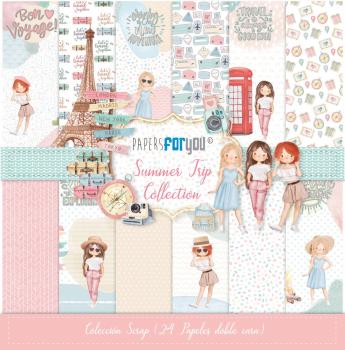 Papers For You - Designpapier "Summer Trip" Paper Pack 8x8 Inch - 24 Bogen 