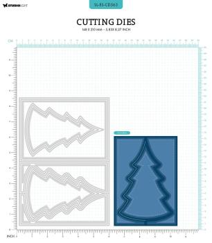 Studio Light - Stanzschablone "Tree Card Christmas" Dies