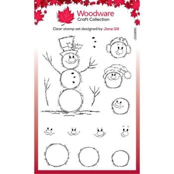 Woodware - Stempelset "Bubble Snowmen" Clear Stamps Design by Jane Gill