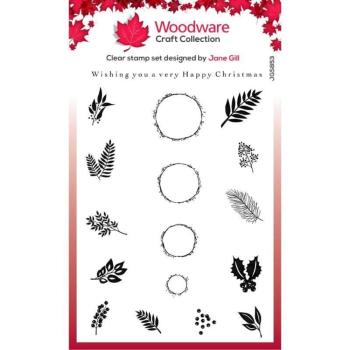 Woodware - Stempelset "Bubble Ornaments" Clear Stamps Design by Jane Gill
